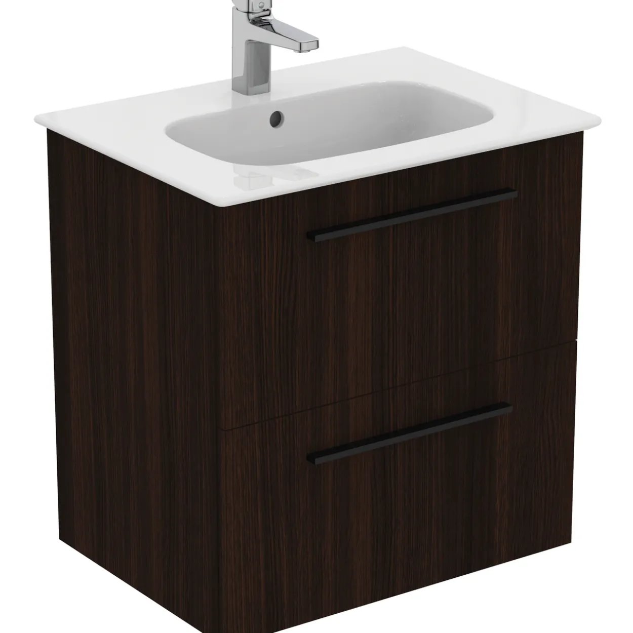 Ideal standard i.life a baderomsmøbel 640x460 coffee oak m/sort håndtak