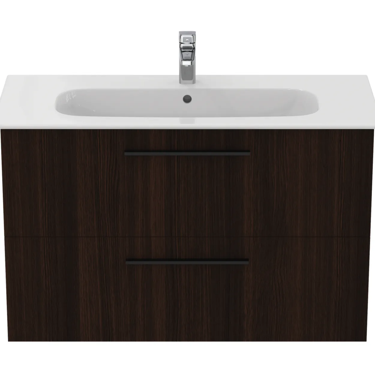 Ideal standard i.life a baderomsmøbel 1040x460 coffee oak m/sort håndtak
