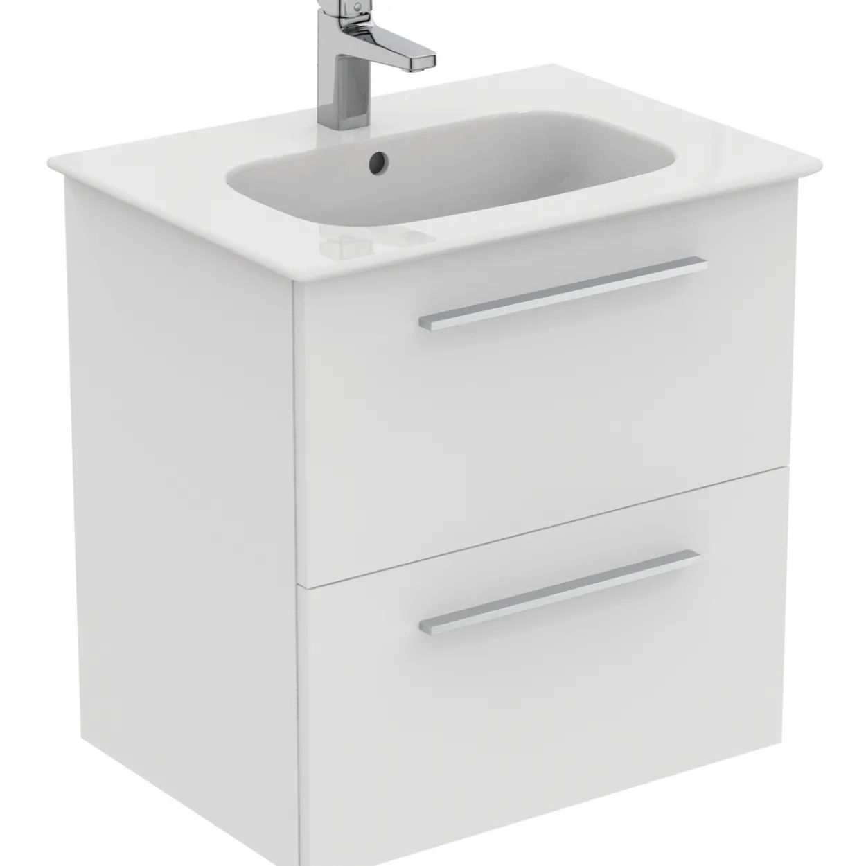 Ideal standard i.life a baderomsmøbel 640x460 matt hvit m/krom håndtak