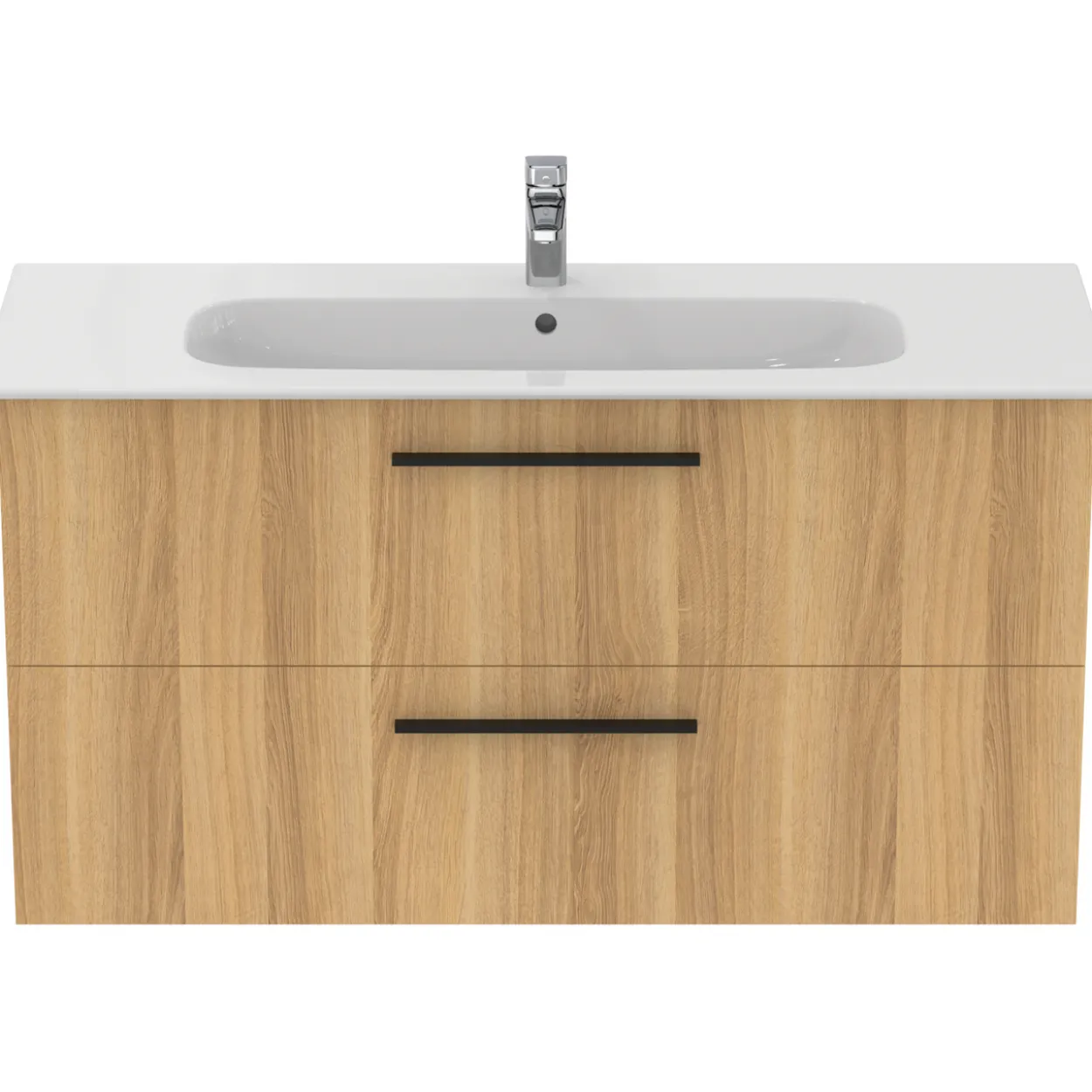 Ideal standard i.life a baderomsmøbel 1240x460 natural oak m/sort håndtak