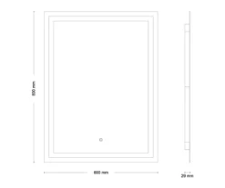 Jokey frame light 1 lysspeil 60x80 cm