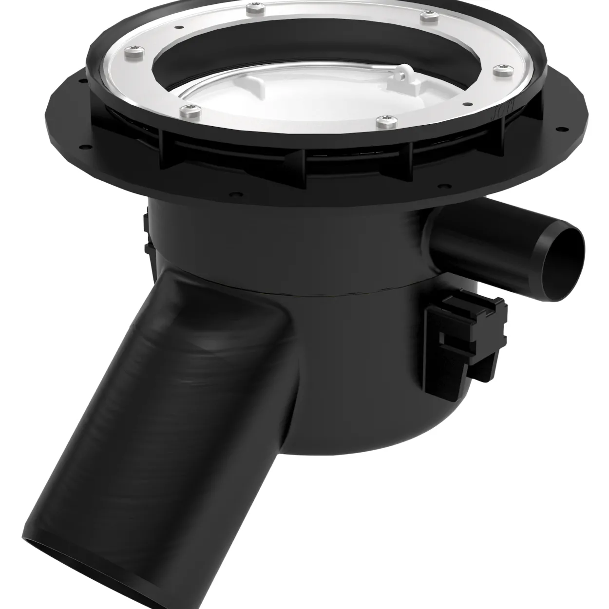 Joti au-sluk ø75 mm m/skråutløp i pp
