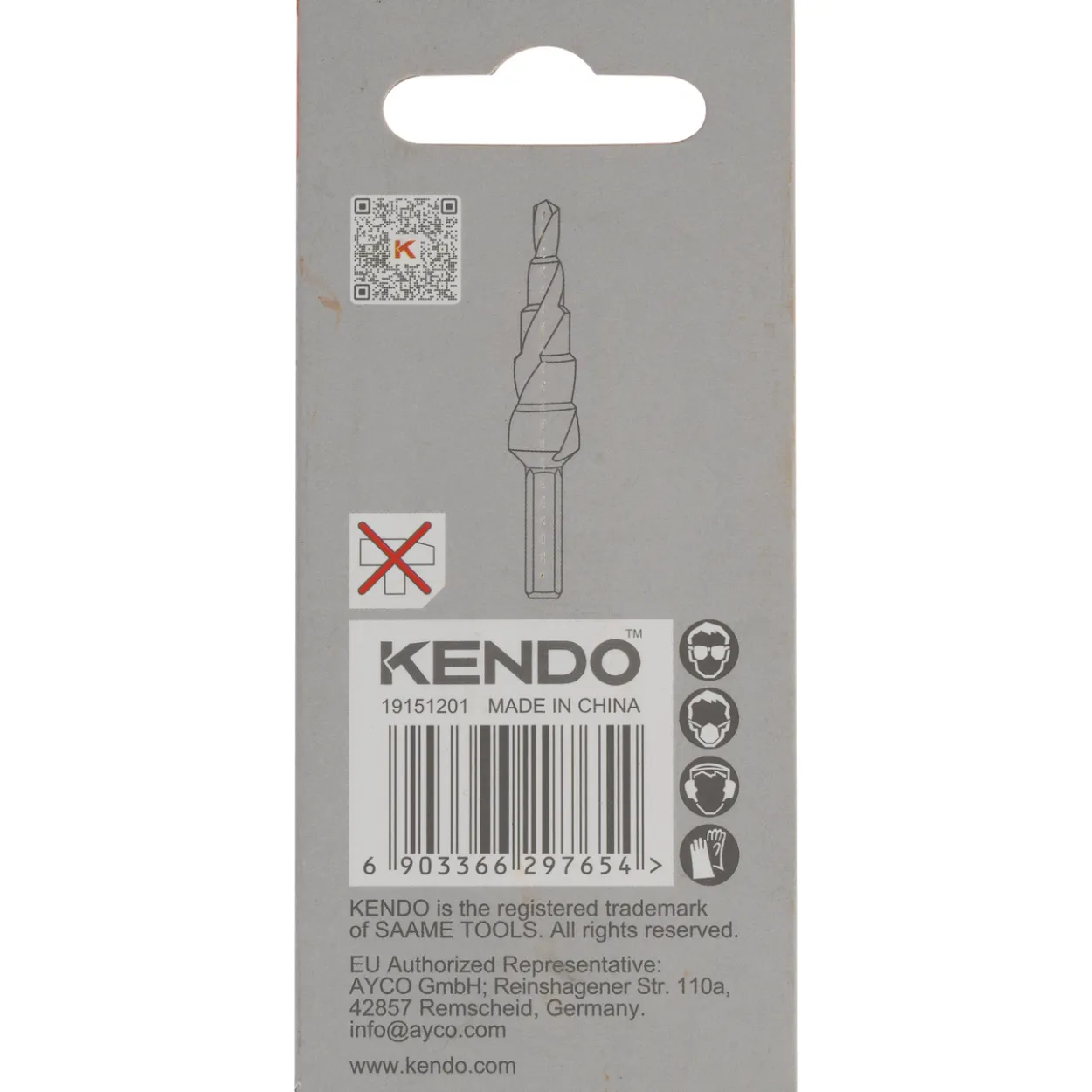 Kendo hss trinnbor 4-12mm