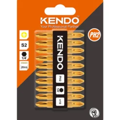 Kendo tinnbelagt bits ph2 10stk
