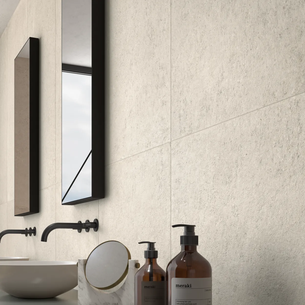 Konkrete bianco 60x60 9,5mm