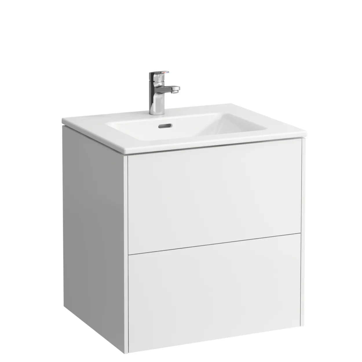 Laufen base møbelpakke 60 cm m/pro s slim håndvask og 2 skuffer, hvit