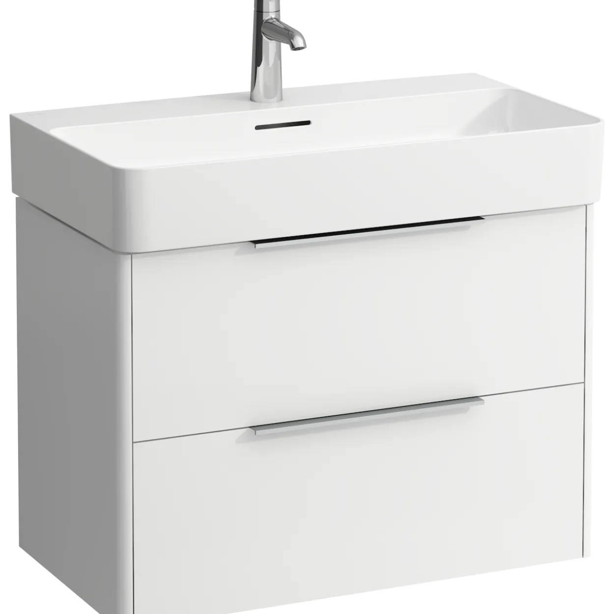 Laufen base underskap 74 cm m/2 skuffer, hvit
