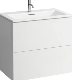 Laufen kartell møbelsett 80 cm 2 skuffer matt hvit