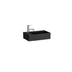 Laufen kartell servant 46x28 cm venstre u/overløp sort