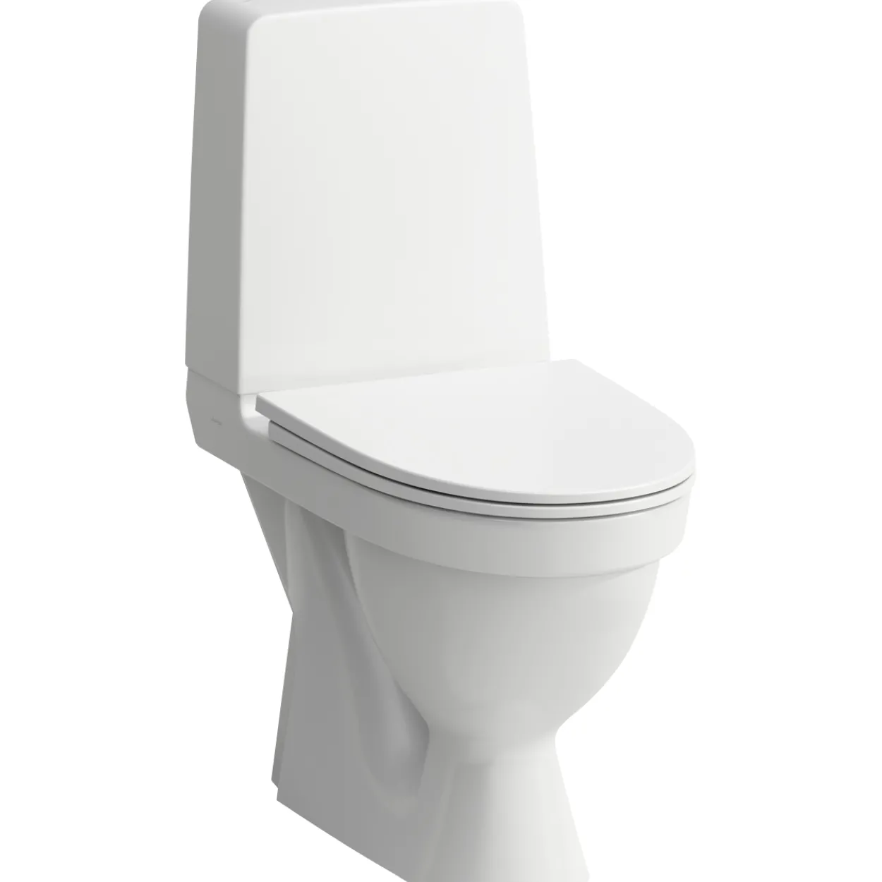 Laufen kompas toalett med skjult s-lås, åpen spylekant, for liming, m/clean coat-overflate
