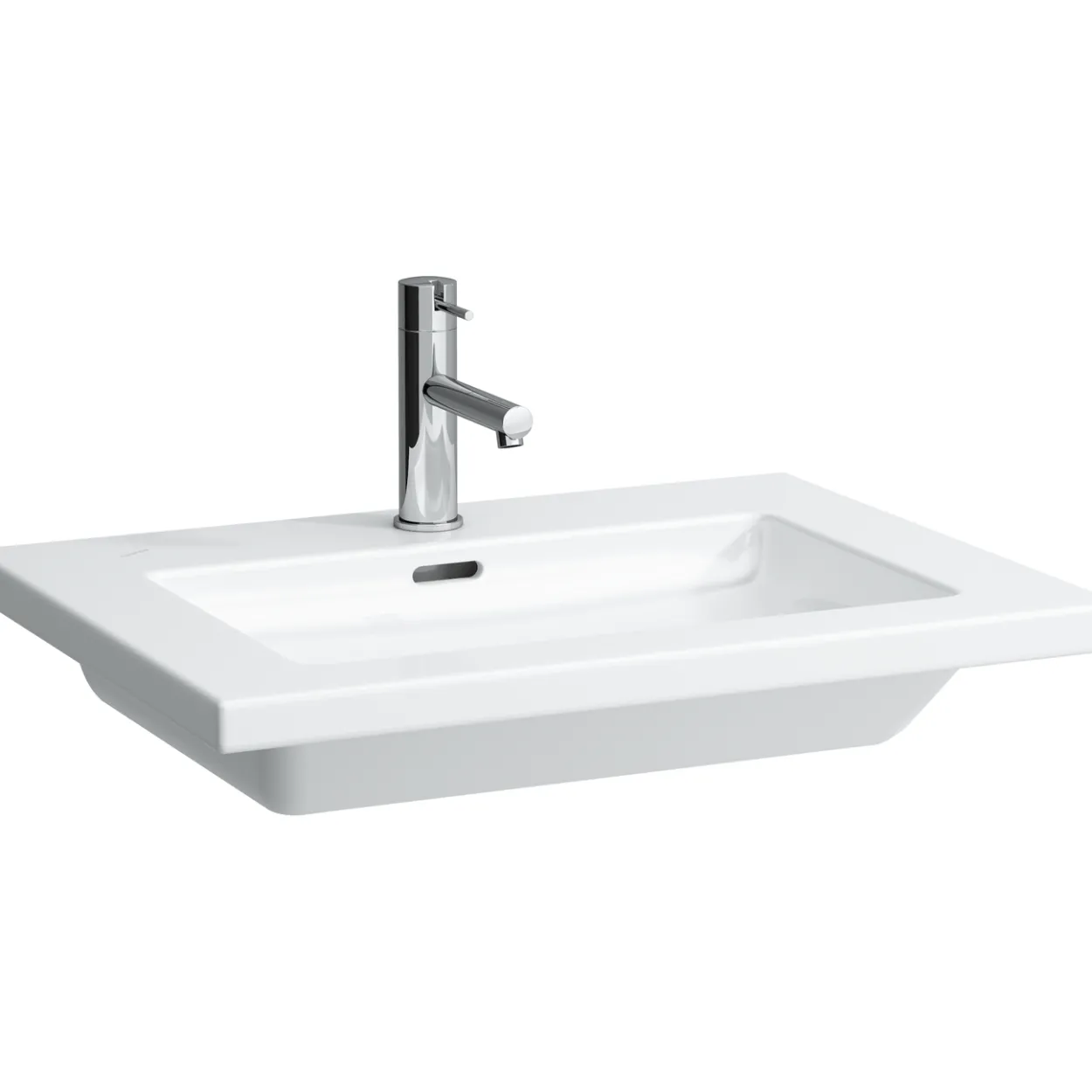 Laufen living square heldekkende servant 65 cm m/overløp, hvit