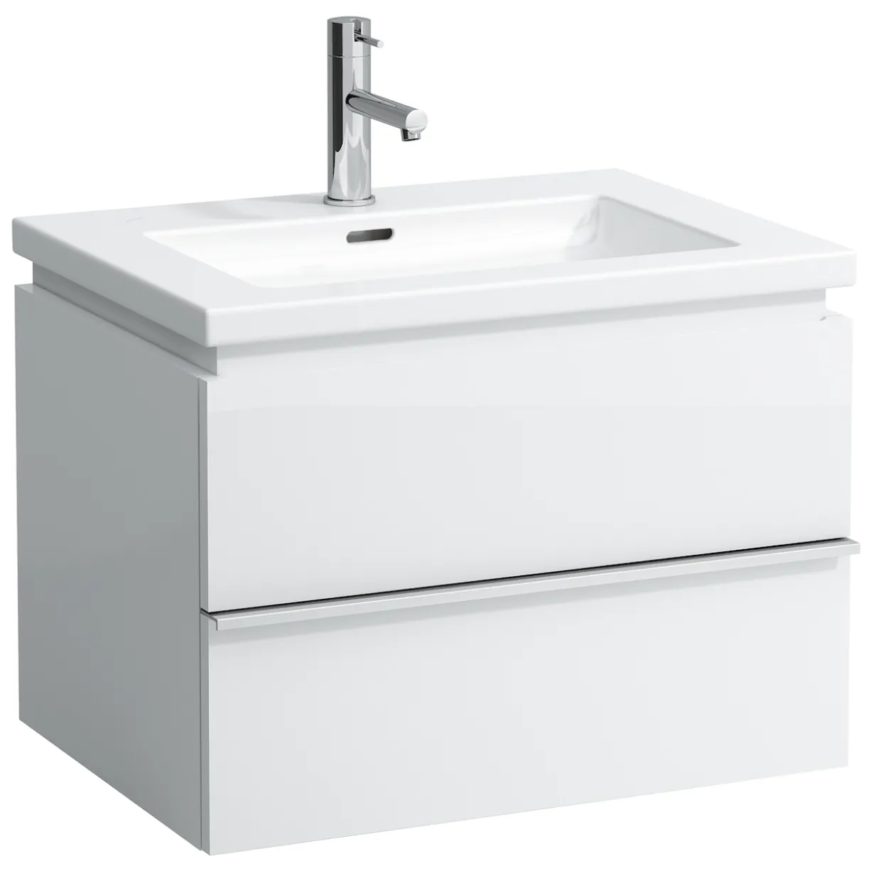 Laufen living square heldekkende servant 65 cm m/overløp, hvit