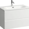 Laufen lua møbelsett 80 cm 2 skuffer matt hvit