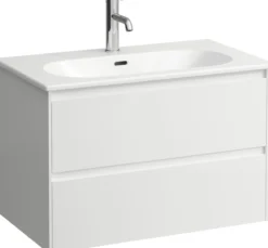 Laufen lua møbelsett 80 cm 2 skuffer matt hvit