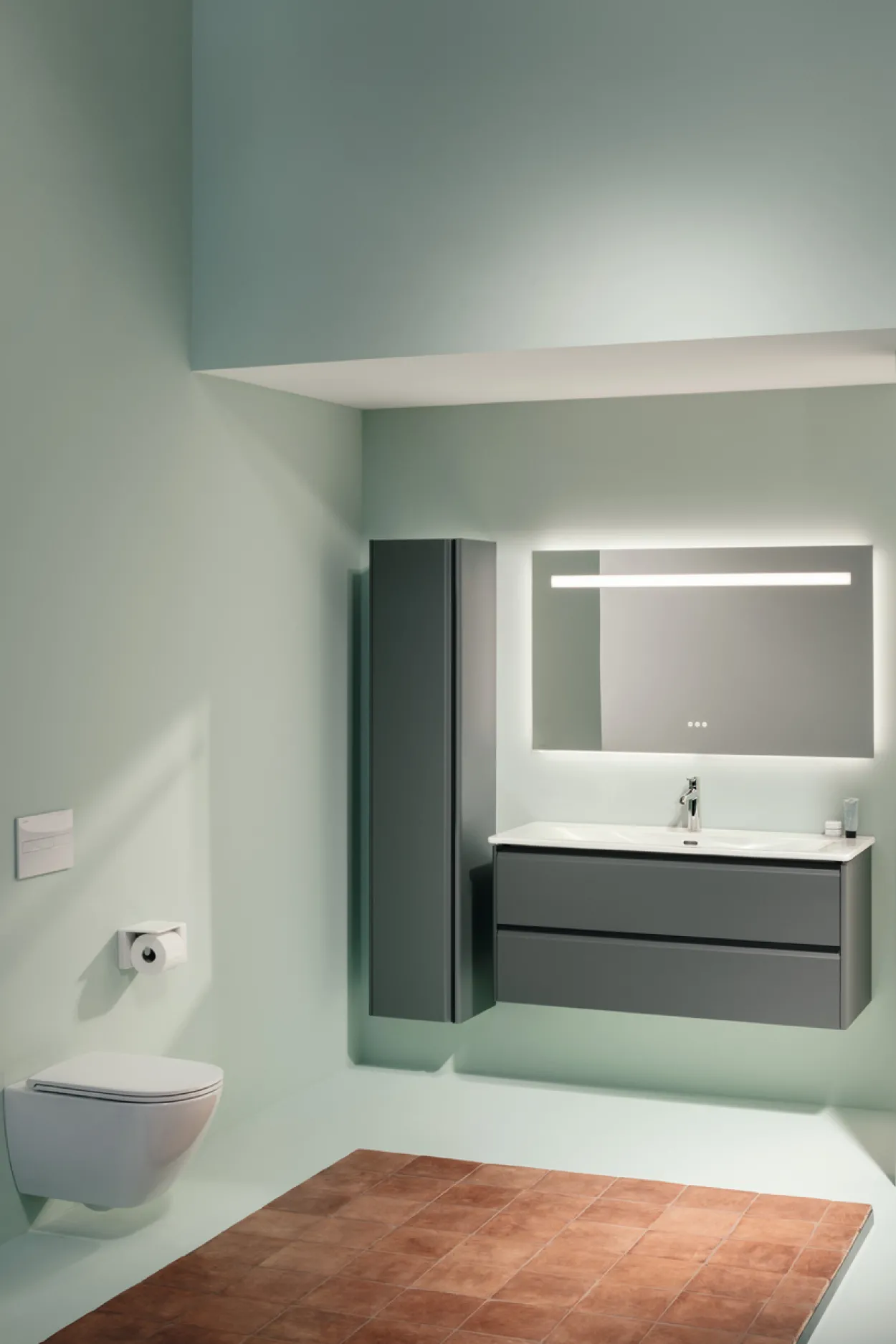 Laufen lua rimless veggskål m/toalettsete