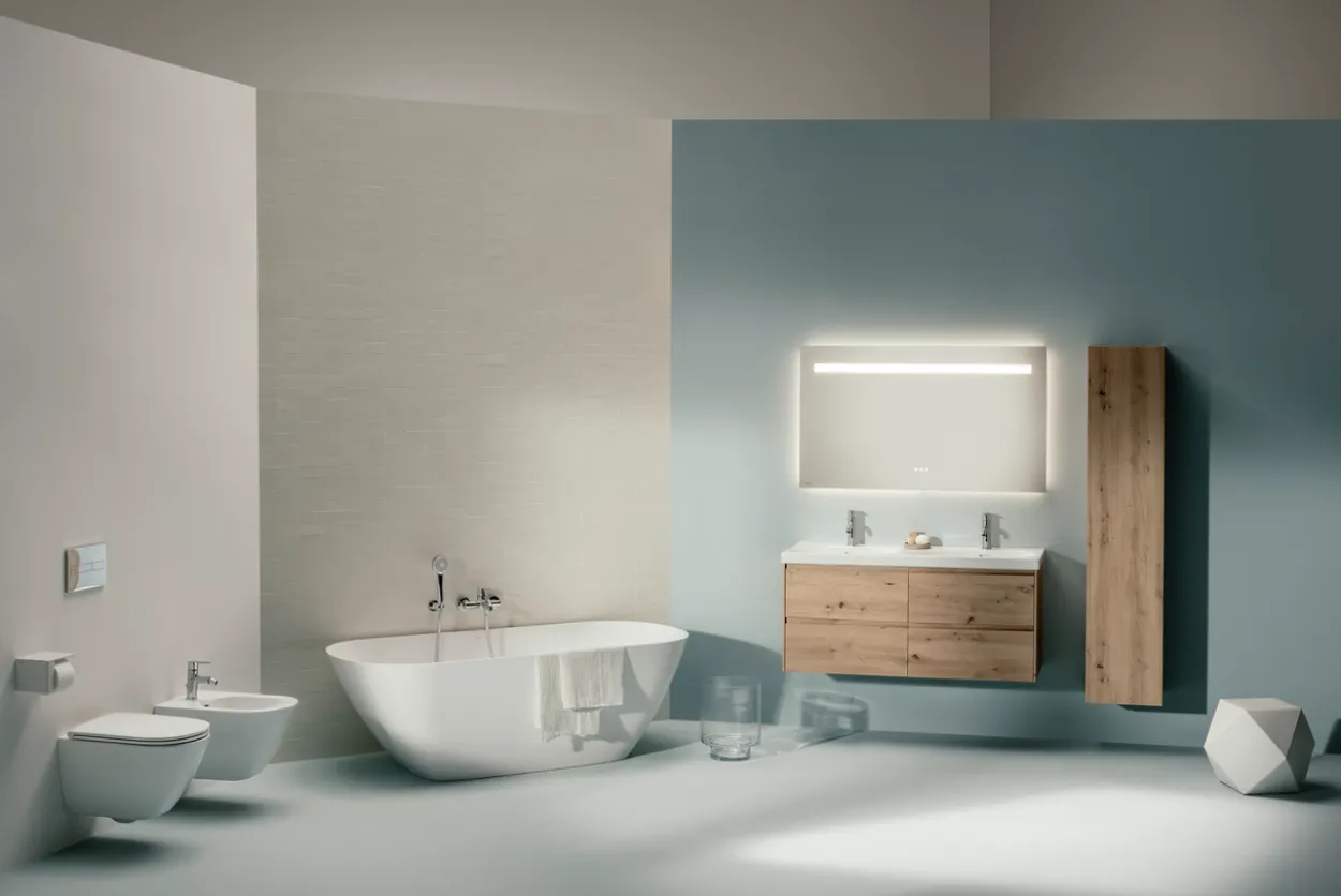 Laufen lua rimless veggskål m/toalettsete
