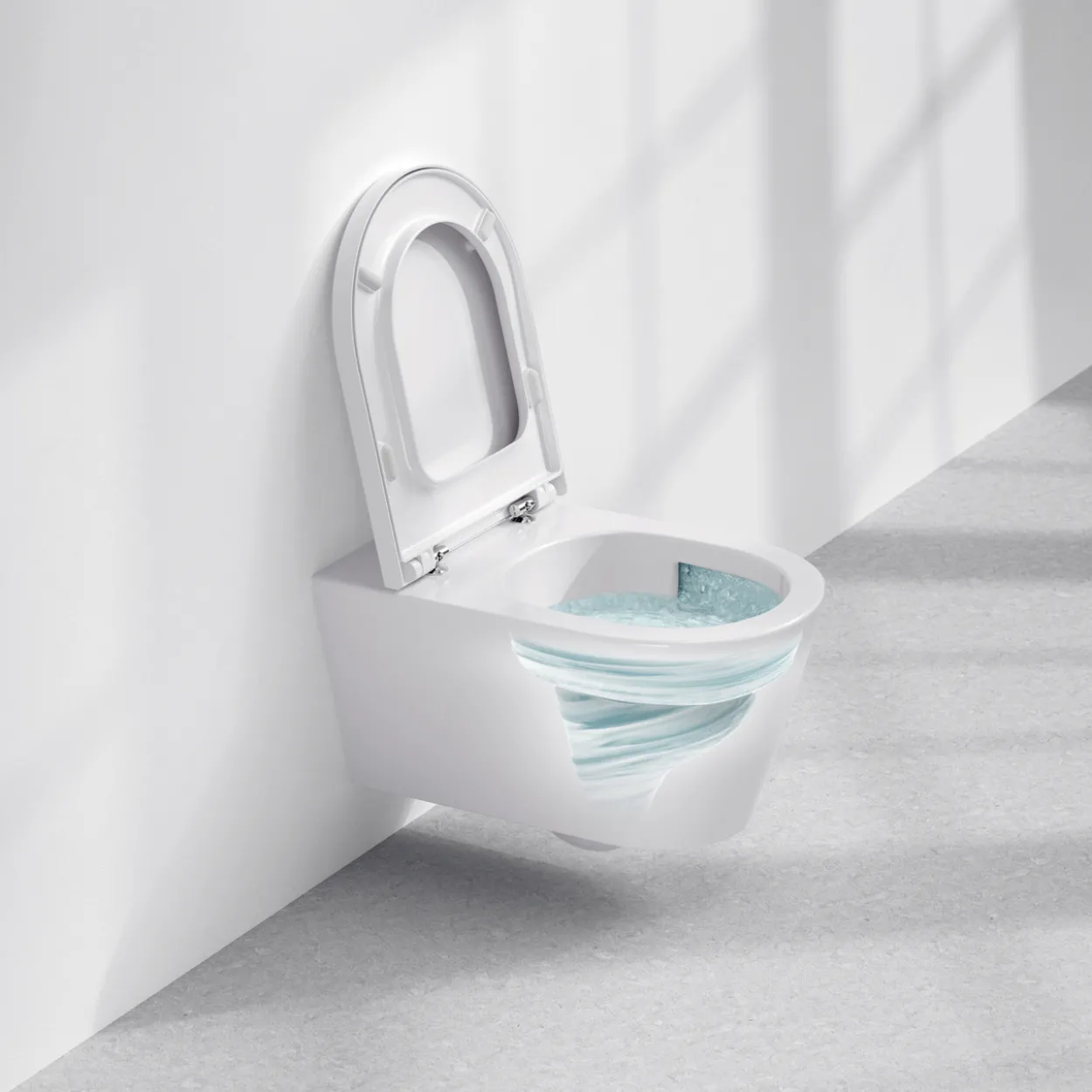 Laufen meda veggskål m/silent flush hvit