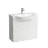 Laufen new classic servantskap 80 cm 2 skuffer hvit høyglans