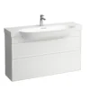 Laufen new classic servantskap 120 cm 2 skuffer hvit høyglans