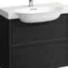 Laufen new classic servantskap 80 cm 2 skuffer sort eik