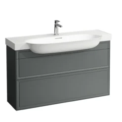 Laufen new classic servantskap 120 cm 2 skuffer trafikkgrå