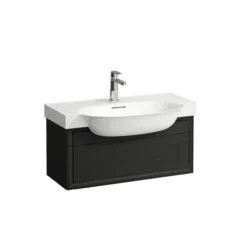 Laufen new classic servantskap 80 cm 1 skuff sort eik