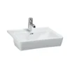 Laufen pro a delvis nedfelt servant 56x44 cm hvit