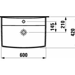 Laufen pro-n servant 60 hvit