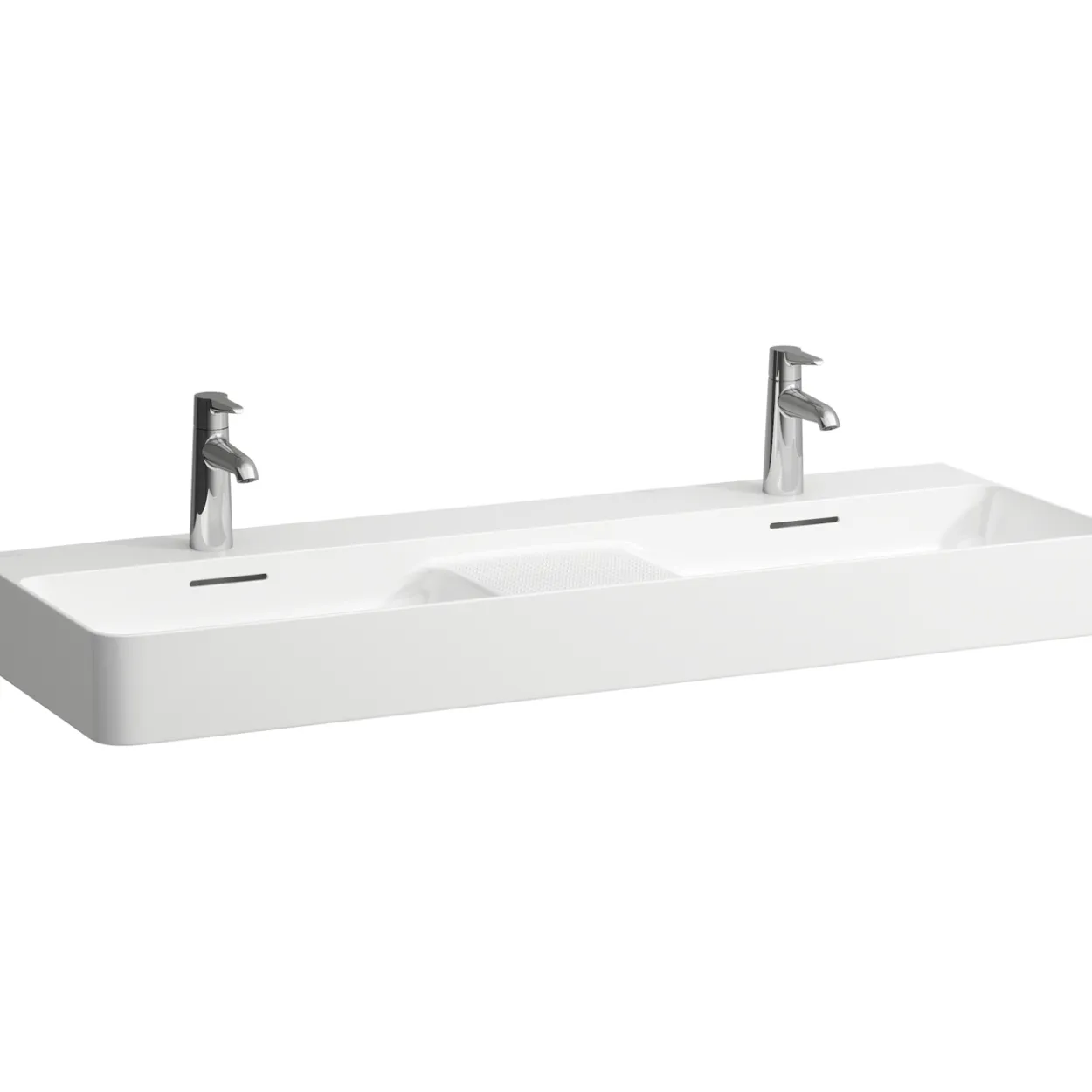 Laufen val saphirkeramik dobbel servant 120 cm hvit