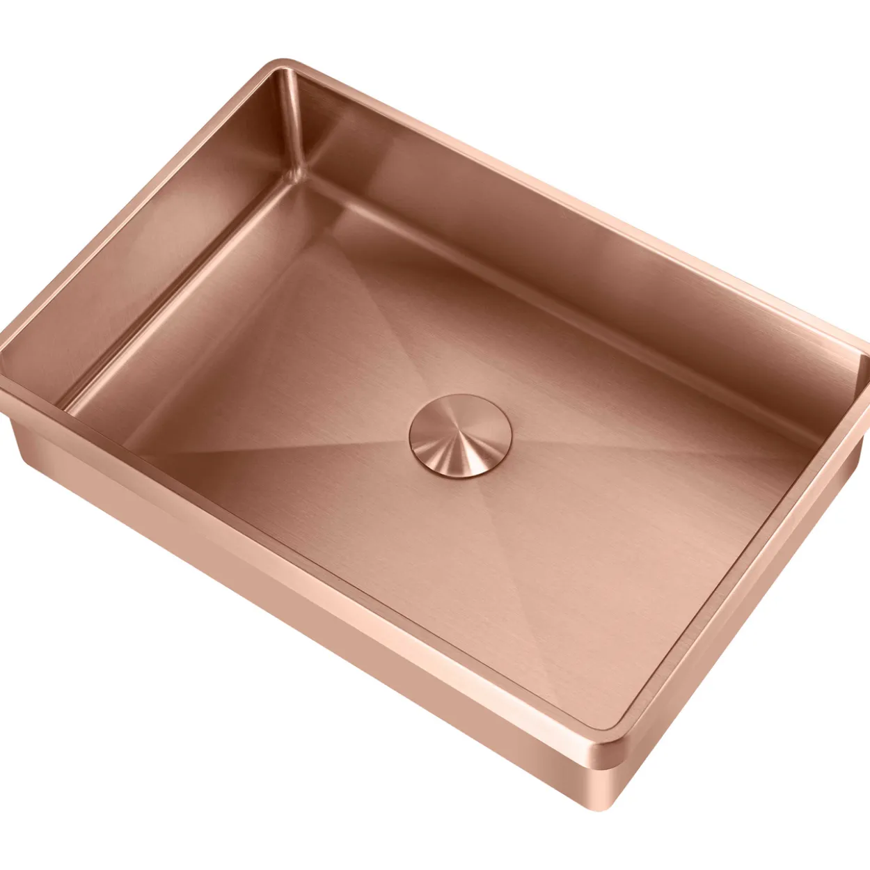Lavabo high servant m/bunnventil pvd kobber