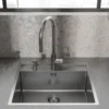 Lavabo kubus 520 soft kjøkkenvask rustfritt stål