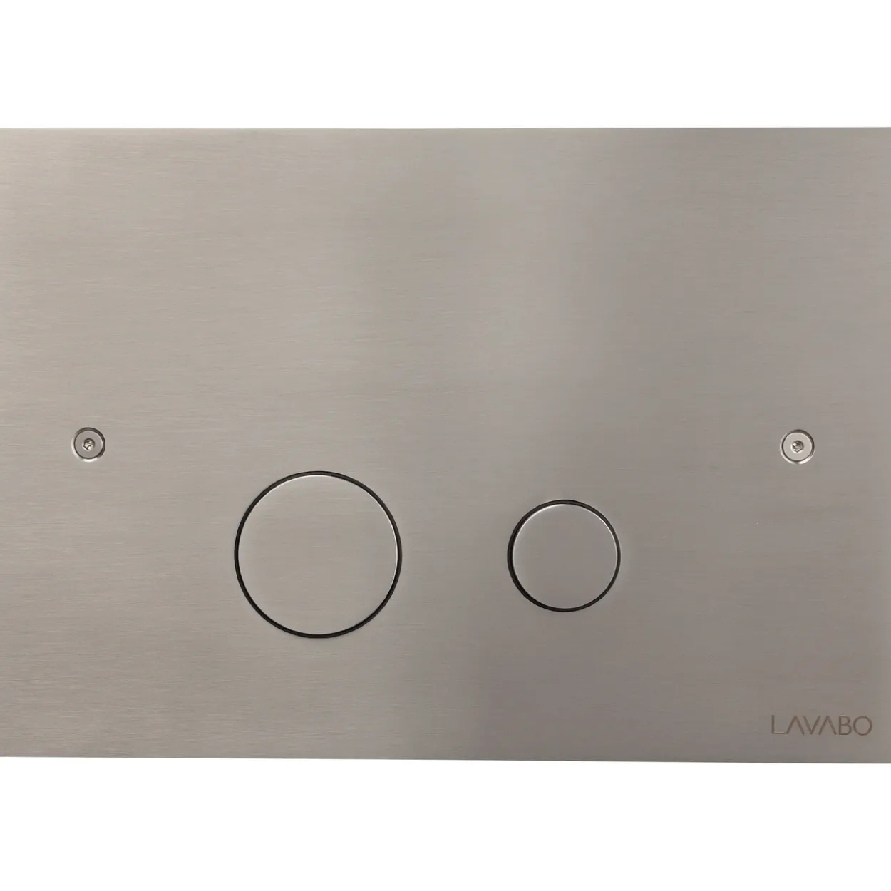Lavabo luna trykkplate t/innbygningssisterne børstet rustfritt stål