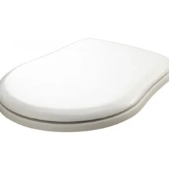 Lavabo retro toalettsete hvit m/krom beslag