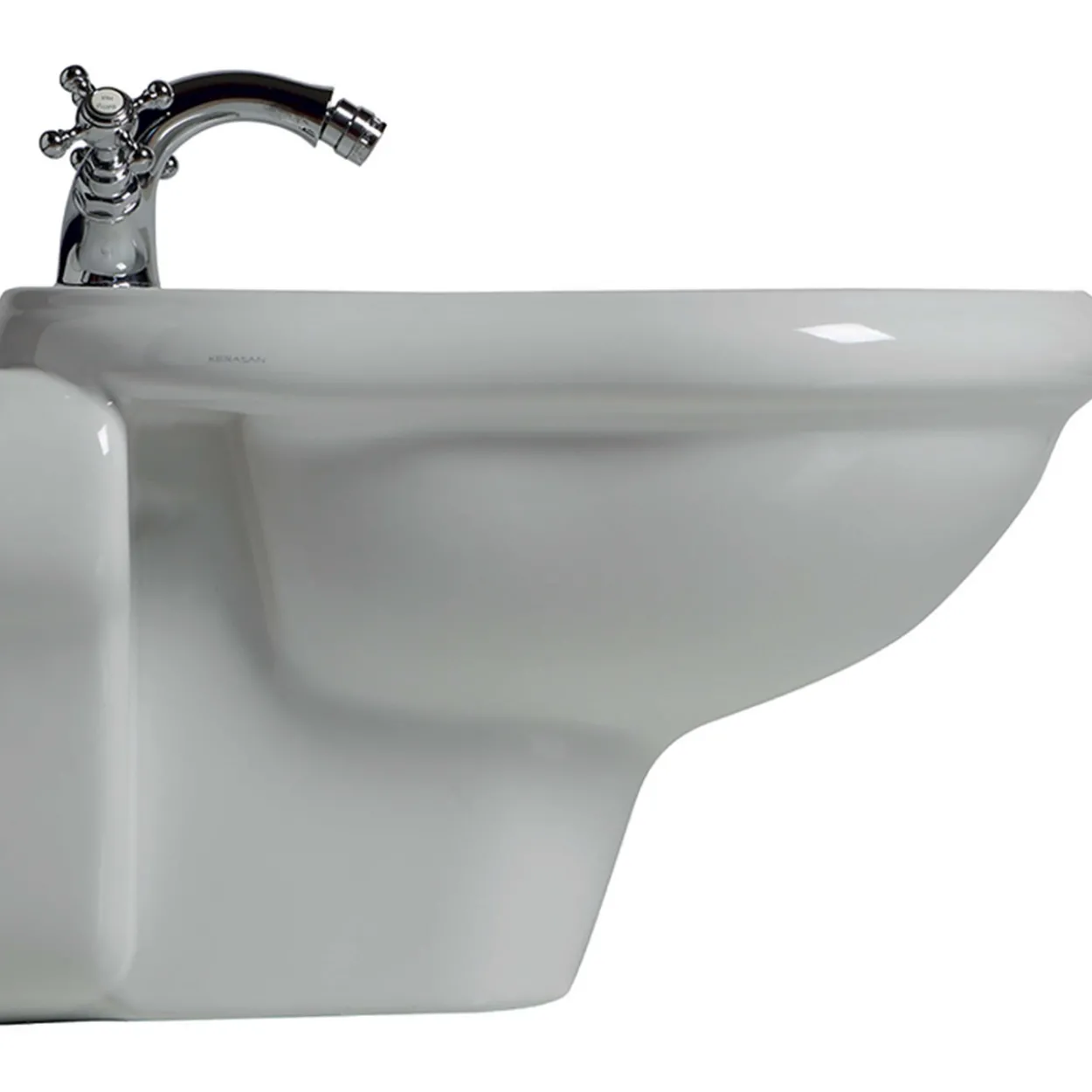 Lavabo retro vegghengt bidét hvit