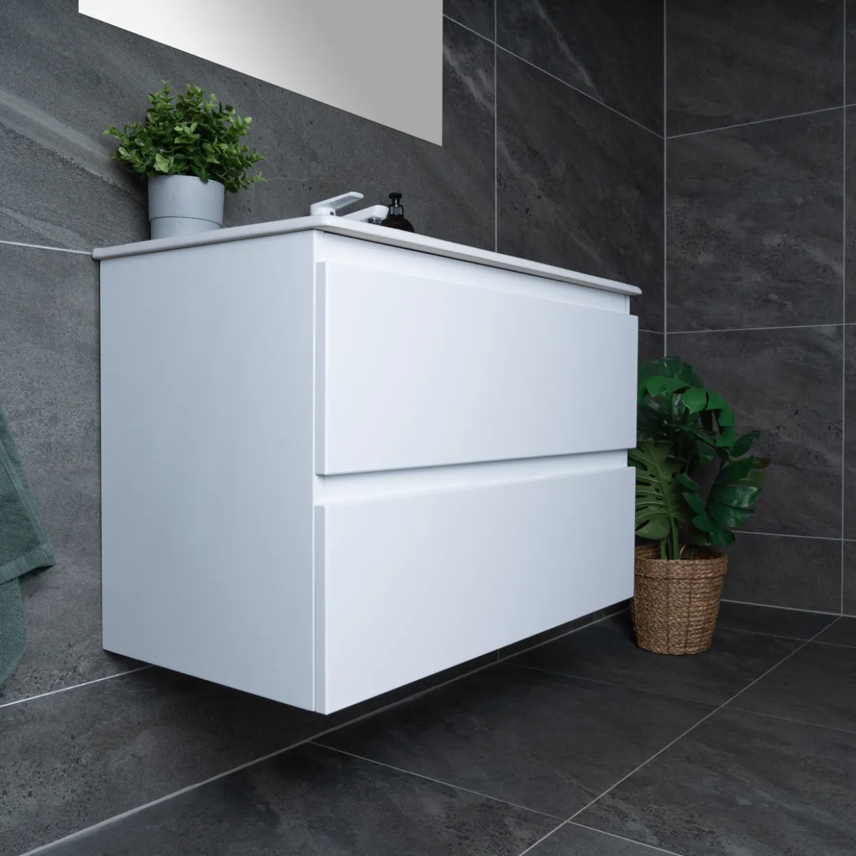Lind bellevue 100 hvit servantskap