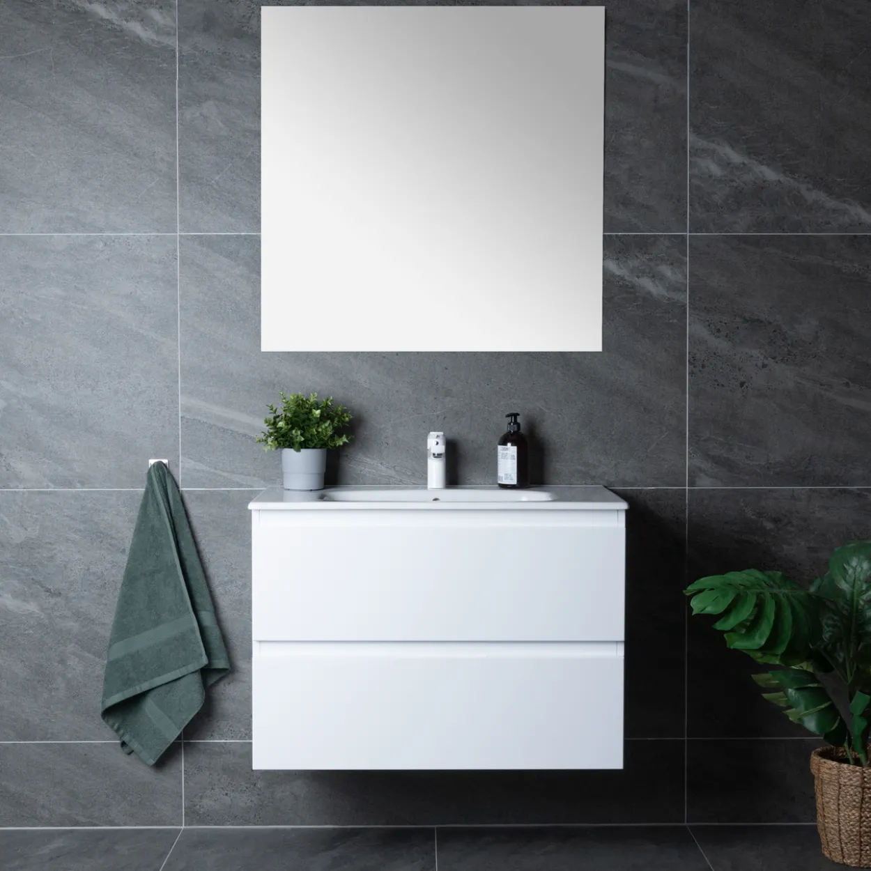 Lind bellevue 100 hvit servantskap