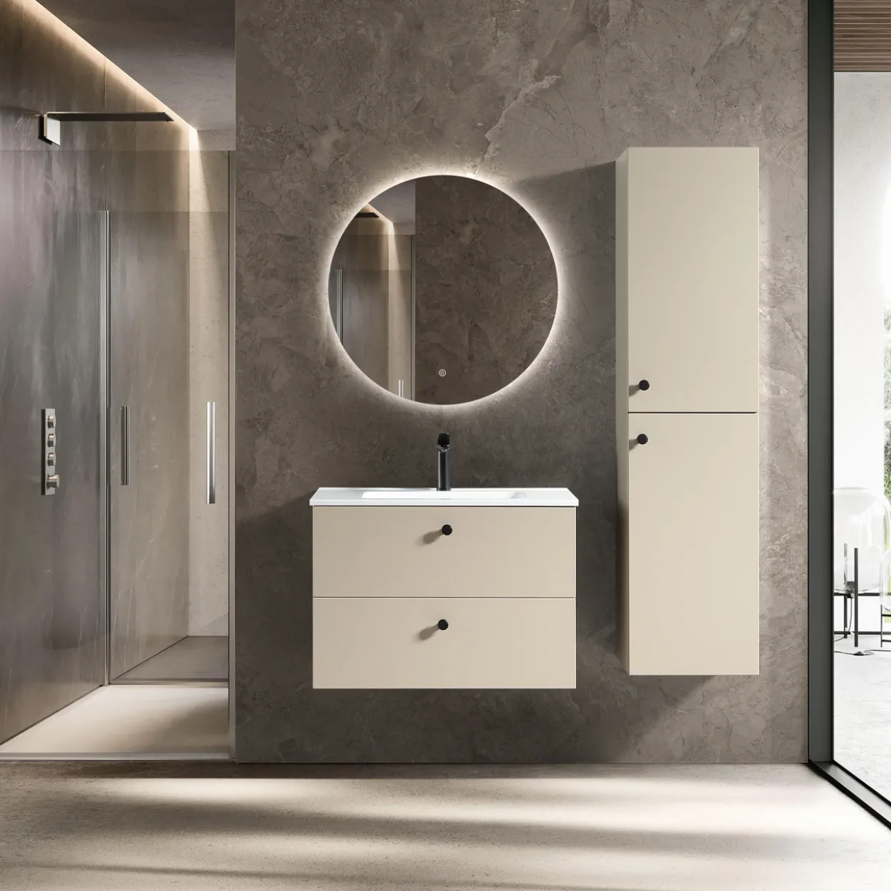 Lind crema 80 servantskap beige