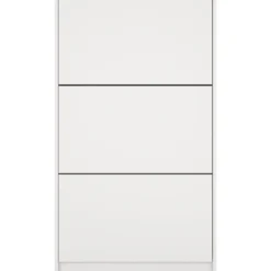 Lind fiora skoskap hvit 3 dører 70x24x124