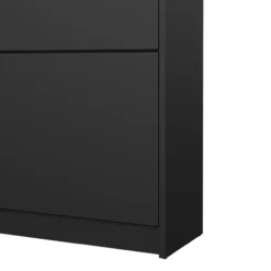 Lind fiora skoskap sort 2 dører 70x24x85