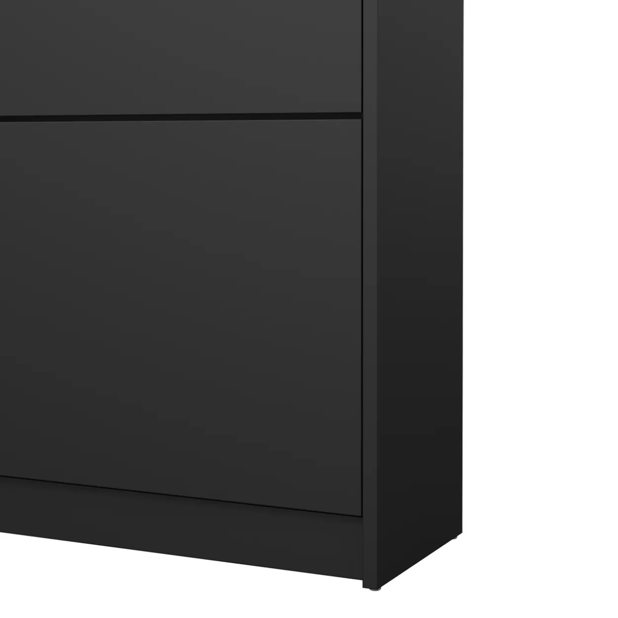 Lind fiora skoskap sort 2 dører 70x24x85