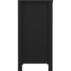 Lind leona kommode sort 3 skuffer 80x38x82