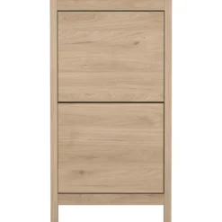 Lind leona skoskap eik 2 dører 54x25x103