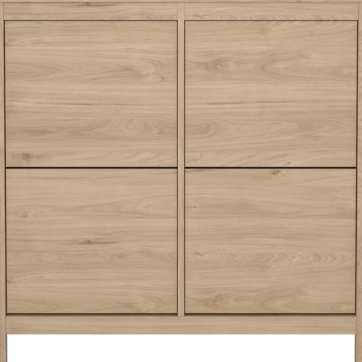 Lind leona skoskap eik 4 dører 103x25x103