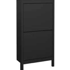 Lind leona skoskap sort 2 dører 54x25x103