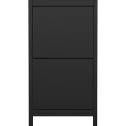 Lind leona skoskap sort 2 dører 54x25x103