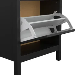 Lind leona skoskap sort 2 dører 54x25x103