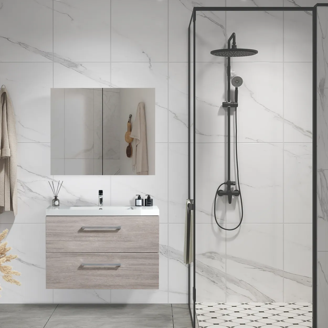 Lind luxury 80 grå servantskap