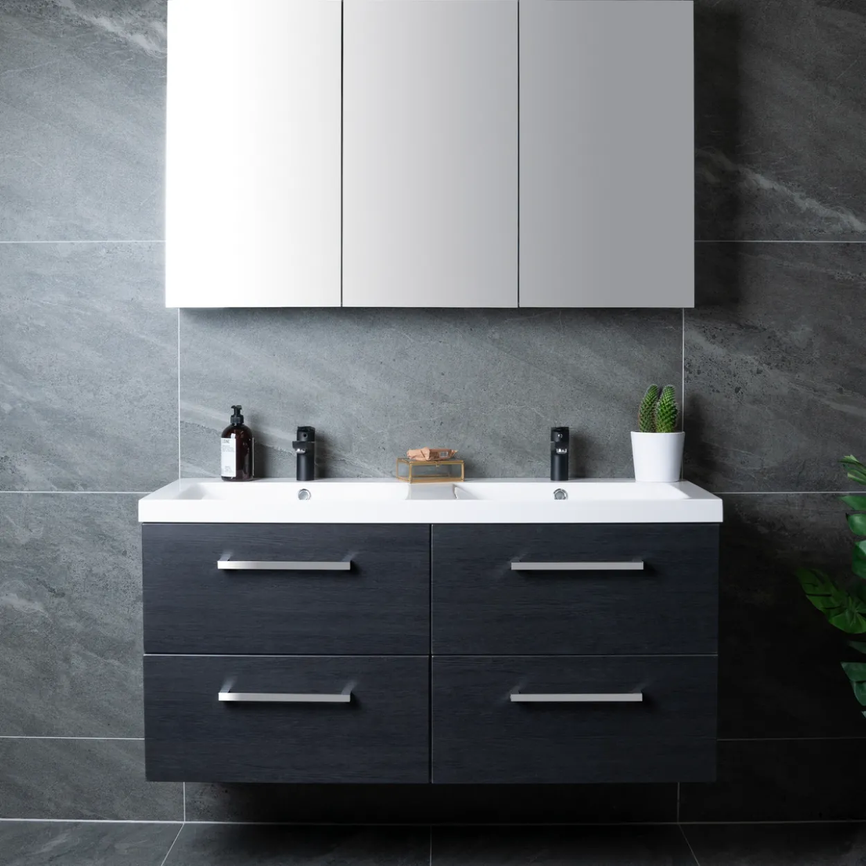 Lind luxury 120 sort dobbel servantskap