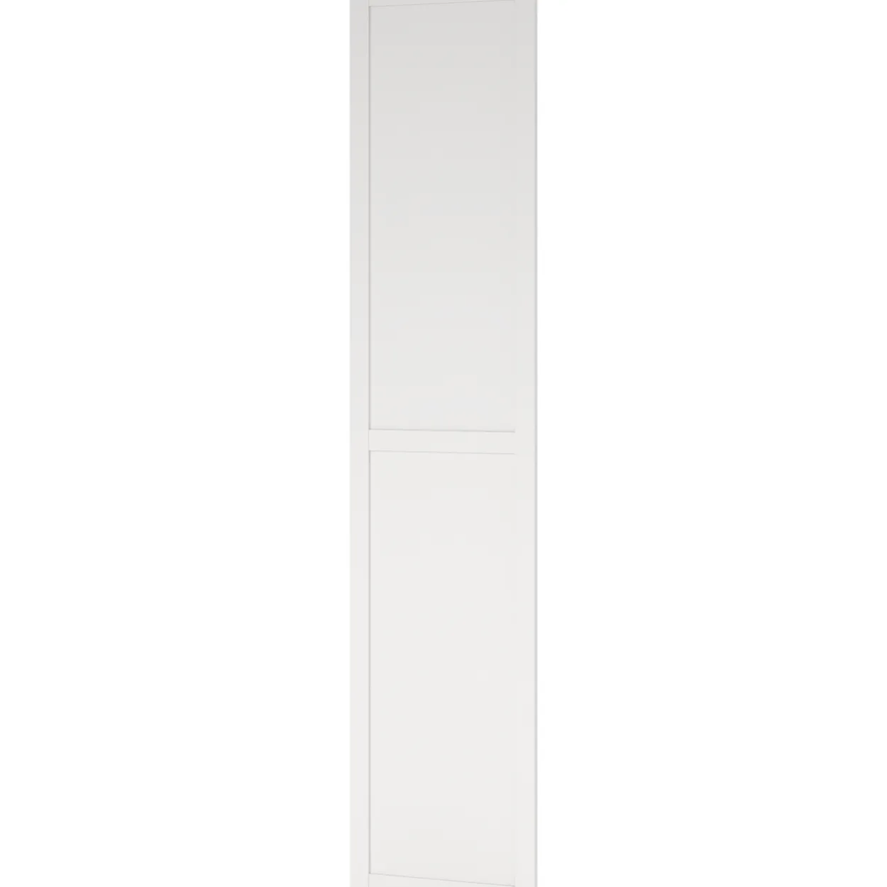 Lind nest dør hvit m/ramme 50x220