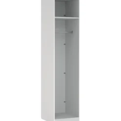 Lind nest garderobeskap 50x220x60cm hvit uten dør